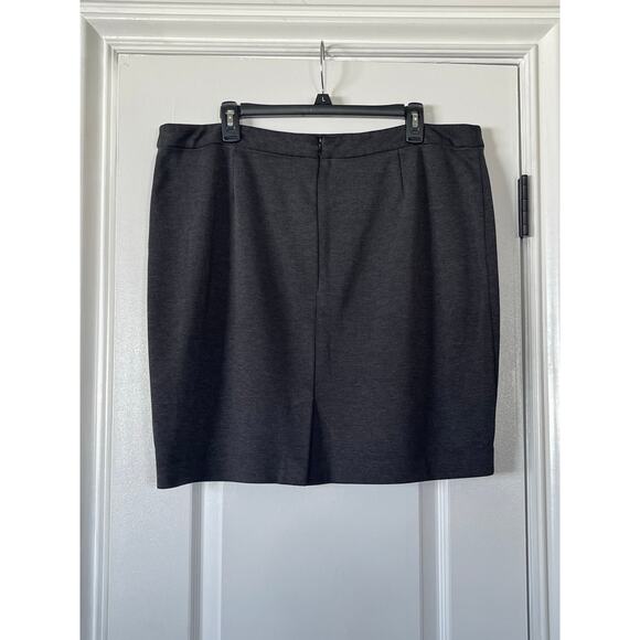 Gray Halogen Pencil Skirt Plus Size 16 - Picture 2 of 6